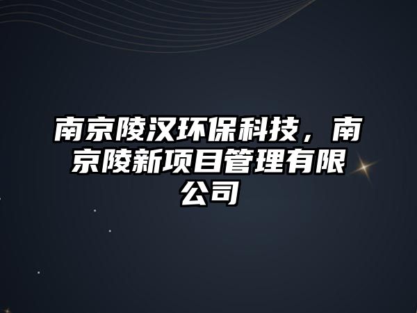 南京陵漢環(huán)?？萍?，南京陵新項(xiàng)目管理有限公司