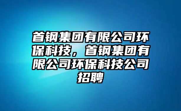 首鋼集團有限公司環(huán)保科技，首鋼集團有限公司環(huán)?？萍脊菊衅? class=