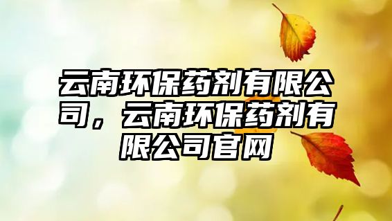 云南環(huán)保藥劑有限公司，云南環(huán)保藥劑有限公司官網(wǎng)