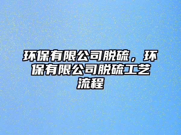 環(huán)保有限公司脫硫，環(huán)保有限公司脫硫工藝流程