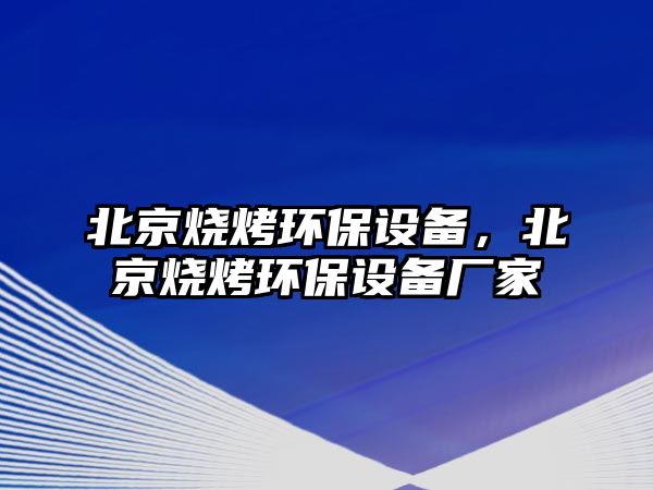 北京燒烤環(huán)保設(shè)備，北京燒烤環(huán)保設(shè)備廠家