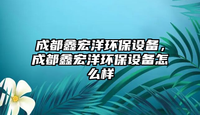 成都鑫宏洋環(huán)保設(shè)備，成都鑫宏洋環(huán)保設(shè)備怎么樣