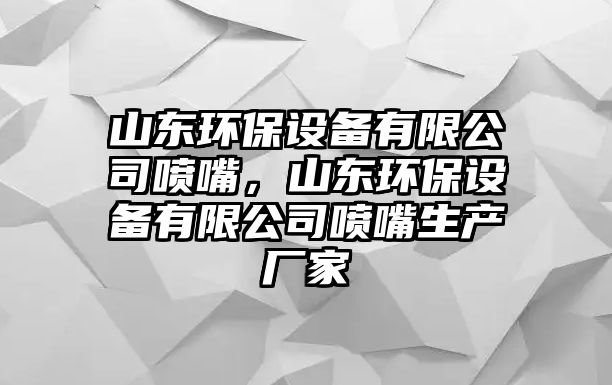 山東環(huán)保設(shè)備有限公司噴嘴，山東環(huán)保設(shè)備有限公司噴嘴生產(chǎn)廠家