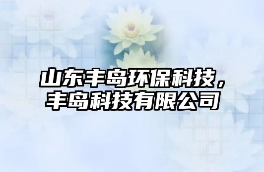 山東豐島環(huán)?？萍迹S島科技有限公司