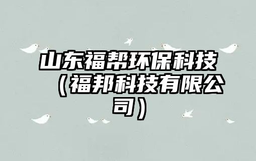 山東福幫環(huán)?？萍迹ǜ０羁萍加邢薰荆? class=