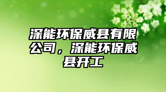 深能環(huán)保威縣有限公司，深能環(huán)保威縣開工