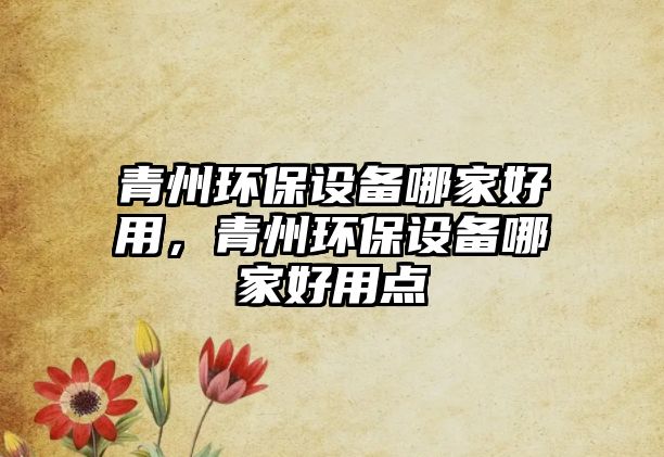 青州環(huán)保設(shè)備哪家好用，青州環(huán)保設(shè)備哪家好用點