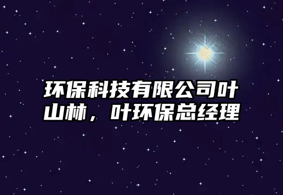 環(huán)?？萍加邢薰救~山林，葉環(huán)保總經(jīng)理