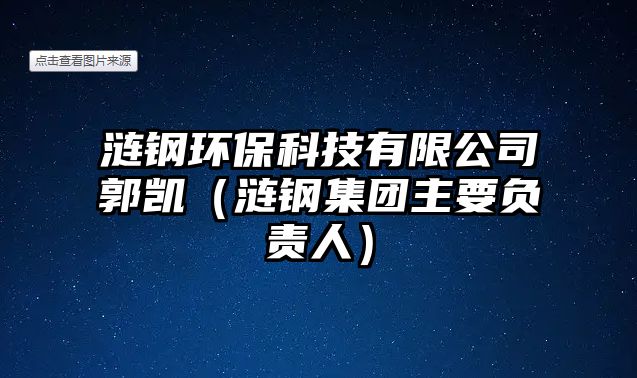 漣鋼環(huán)?？萍加邢薰竟鶆P（漣鋼集團(tuán)主要負(fù)責(zé)人）