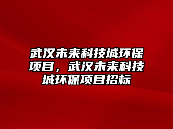 武漢未來(lái)科技城環(huán)保項(xiàng)目，武漢未來(lái)科技城環(huán)保項(xiàng)目招標(biāo)