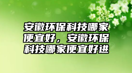 安徽環(huán)?？萍寄募冶阋撕?，安徽環(huán)保科技哪家便宜好進(jìn)