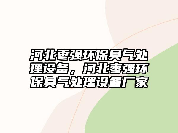 河北棗強環(huán)保臭氣處理設(shè)備，河北棗強環(huán)保臭氣處理設(shè)備廠家