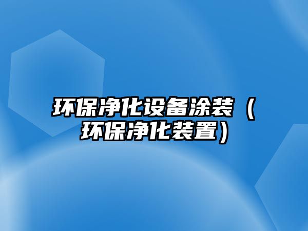 環(huán)保凈化設備涂裝（環(huán)保凈化裝置）