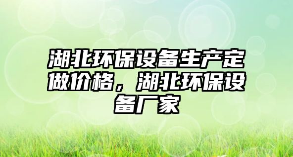 湖北環(huán)保設備生產定做價格，湖北環(huán)保設備廠家