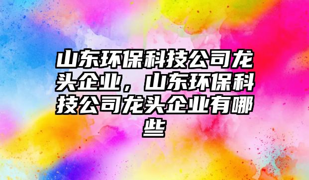 山東環(huán)保科技公司龍頭企業(yè)，山東環(huán)?？萍脊君堫^企業(yè)有哪些