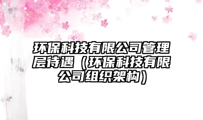 環(huán)?？萍加邢薰竟芾韺哟觯ōh(huán)保科技有限公司組織架構(gòu)）