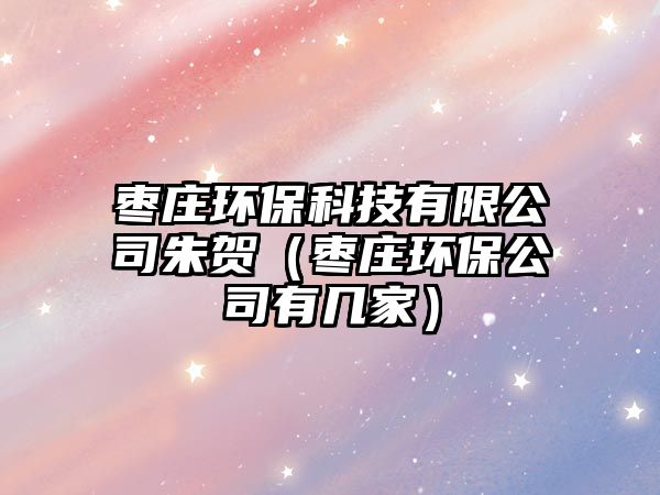 棗莊環(huán)保科技有限公司朱賀（棗莊環(huán)保公司有幾家）