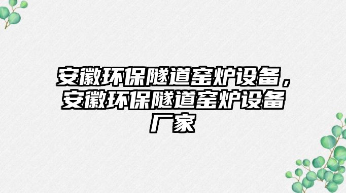 安徽環(huán)保隧道窯爐設(shè)備，安徽環(huán)保隧道窯爐設(shè)備廠家