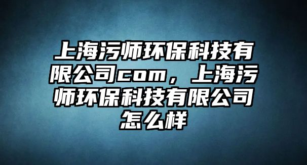 上海污師環(huán)?？萍加邢薰綾om，上海污師環(huán)?？萍加邢薰驹趺礃?/> 
									</a>
									<h4 class=