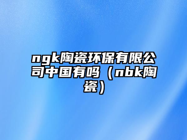 ngk陶瓷環(huán)保有限公司中國有嗎（nbk陶瓷）