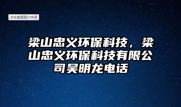 梁山忠義環(huán)?？萍?，梁山忠義環(huán)?？萍加邢薰緟敲鼾堧娫? class=