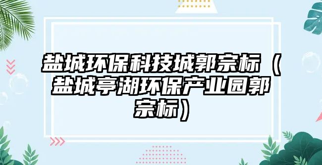 鹽城環(huán)?？萍汲枪跇?biāo)（鹽城亭湖環(huán)保產(chǎn)業(yè)園郭宗標(biāo)）