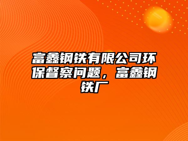 富鑫鋼鐵有限公司環(huán)保督察問題，富鑫鋼鐵廠