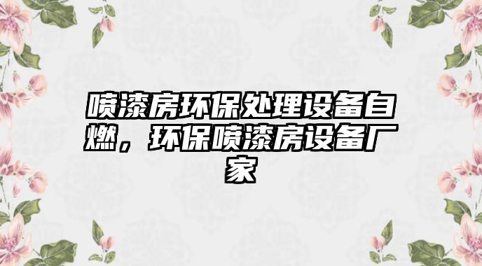 噴漆房環(huán)保處理設(shè)備自燃，環(huán)保噴漆房設(shè)備廠家