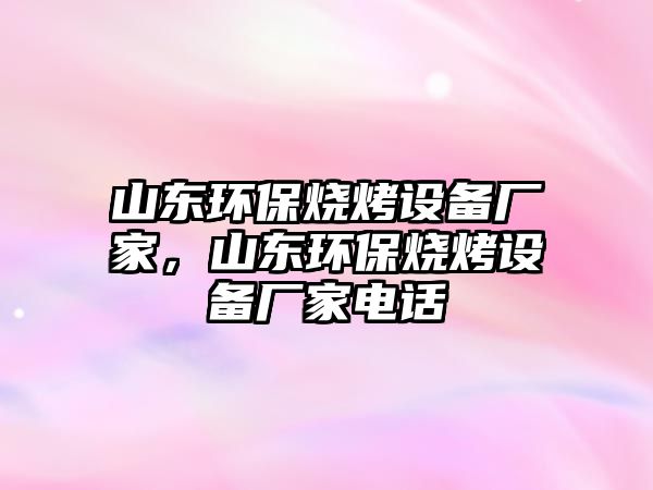 山東環(huán)保燒烤設備廠家，山東環(huán)保燒烤設備廠家電話