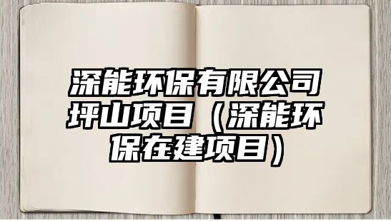 深能環(huán)保有限公司坪山項(xiàng)目（深能環(huán)保在建項(xiàng)目）