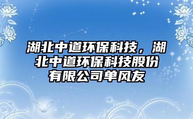 湖北中道環(huán)保科技，湖北中道環(huán)?？萍脊煞萦邢薰締物L(fēng)友