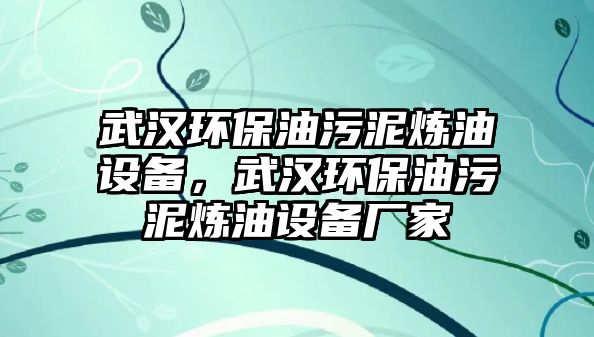 武漢環(huán)保油污泥煉油設(shè)備，武漢環(huán)保油污泥煉油設(shè)備廠家