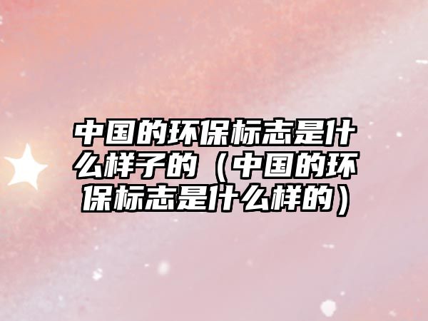 中國的環(huán)保標志是什么樣子的（中國的環(huán)保標志是什么樣的）