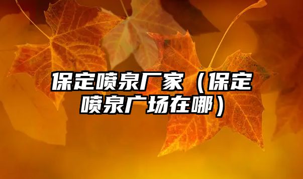 保定噴泉廠家（保定噴泉廣場(chǎng)在哪）