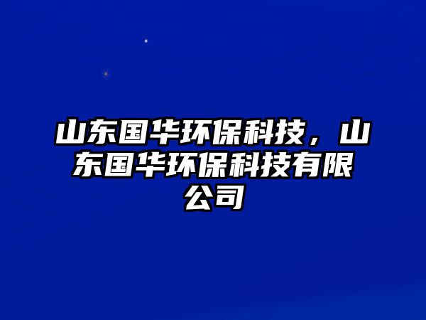 山東國華環(huán)?？萍?，山東國華環(huán)保科技有限公司