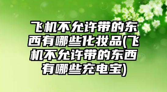 飛機不允許帶的東西有哪些化妝品(飛機不允許帶的東西有哪些充電寶)