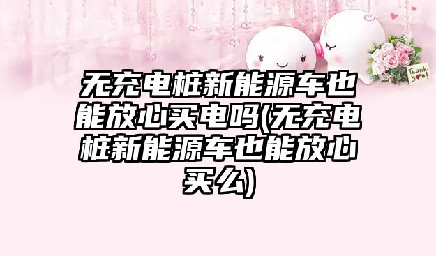 無充電樁新能源車也能放心買電嗎(無充電樁新能源車也能放心買么)