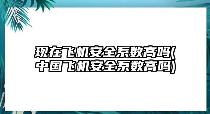 現(xiàn)在飛機(jī)安全系數(shù)高嗎(中國飛機(jī)安全系數(shù)高嗎)