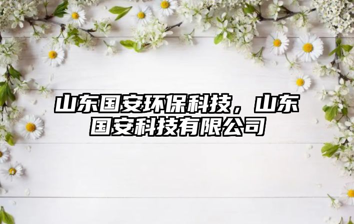 山東國安環(huán)?？萍迹綎|國安科技有限公司