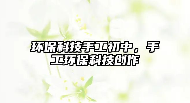 環(huán)保科技手工初中，手工環(huán)?？萍紕?chuàng)作