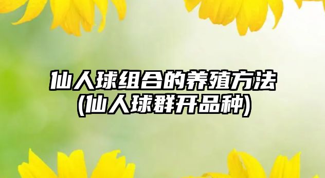 仙人球組合的養(yǎng)殖方法(仙人球群開品種)