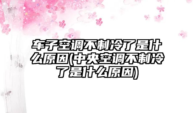 車子空調(diào)不制冷了是什么原因(中央空調(diào)不制冷了是什么原因)