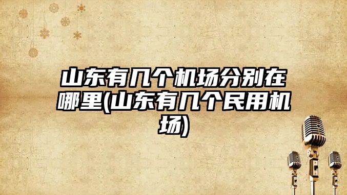 山東有幾個(gè)機(jī)場分別在哪里(山東有幾個(gè)民用機(jī)場)