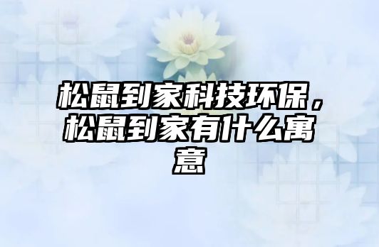 松鼠到家科技環(huán)保，松鼠到家有什么寓意