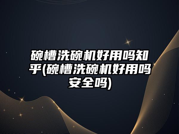 碗槽洗碗機好用嗎知乎(碗槽洗碗機好用嗎安全嗎)