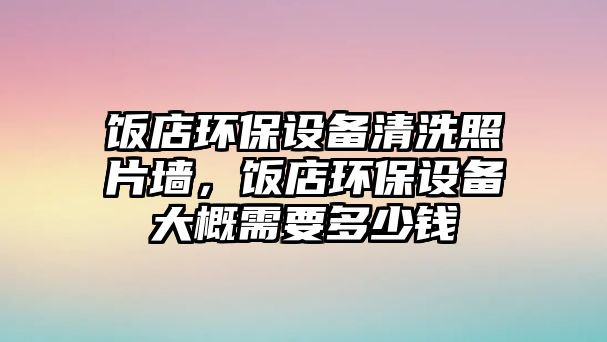 飯店環(huán)保設(shè)備清洗照片墻，飯店環(huán)保設(shè)備大概需要多少錢