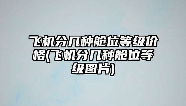 飛機(jī)分幾種艙位等級(jí)價(jià)格(飛機(jī)分幾種艙位等級(jí)圖片)