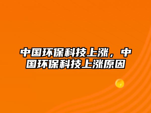 中國(guó)環(huán)?？萍忌蠞q，中國(guó)環(huán)保科技上漲原因