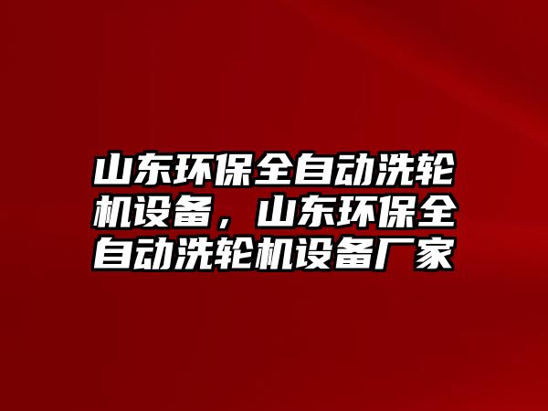 山東環(huán)保全自動洗輪機設備，山東環(huán)保全自動洗輪機設備廠家