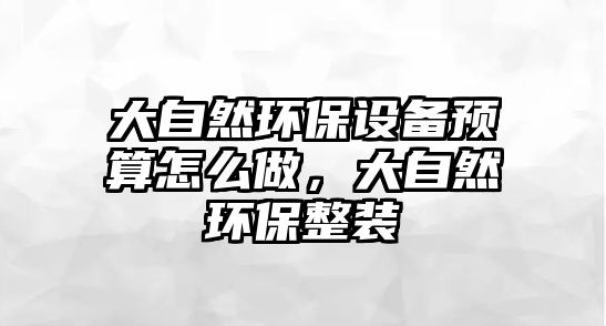 大自然環(huán)保設(shè)備預(yù)算怎么做，大自然環(huán)保整裝